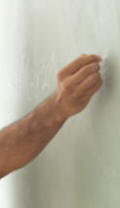 hand-on-wall